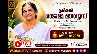 Funeral Services Live Today | Rajamma Mathews Funeral Service LIVE | Kottarakkara | 16 June 2026