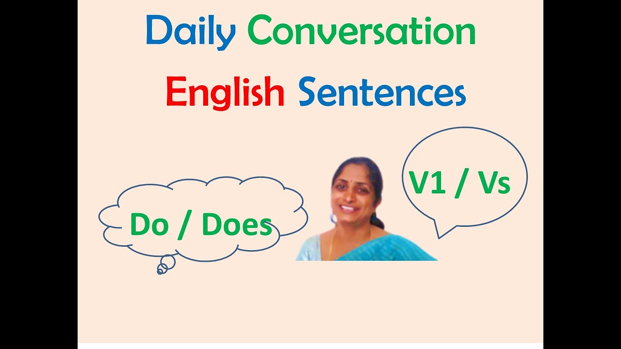 Daily used sentences | Conversations using do & does | Session 10 | Spoken English with Syamala