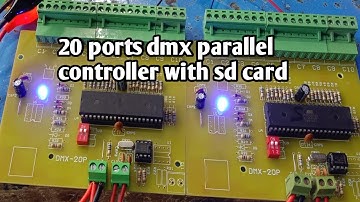 20 ports Dmx parallel controller with SD card available by Sajid electronics order now