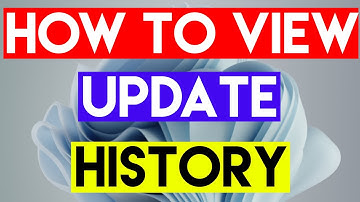 How to View Update History on Windows 11