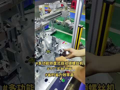 Multi-Function Rotary Auto Screw Fastening Machine | High Efficiency Demo