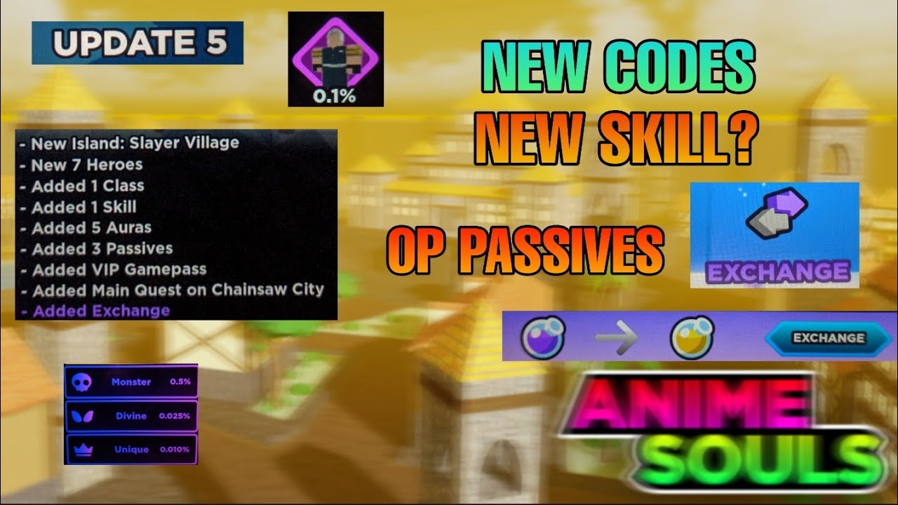 UPDATE 5 NEW CODES New Op Passives And More Anime Souls Simulator YouTube