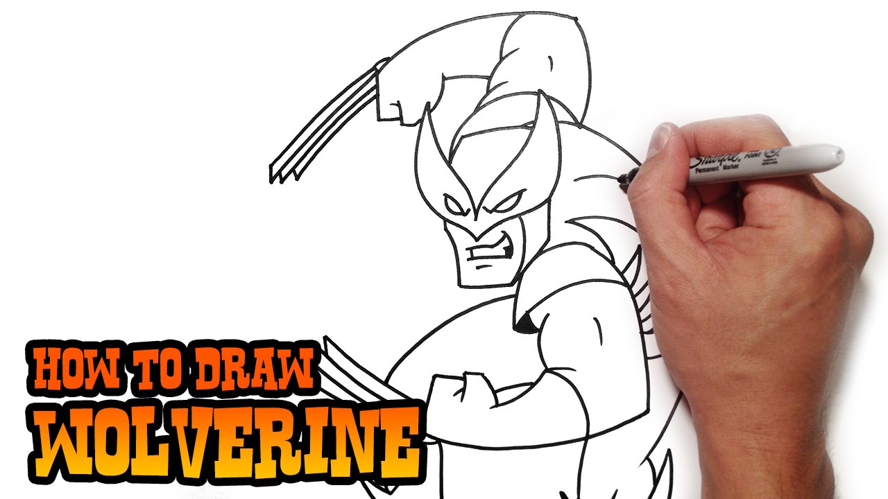 How to Draw Wolverine - Easy Drawing Art