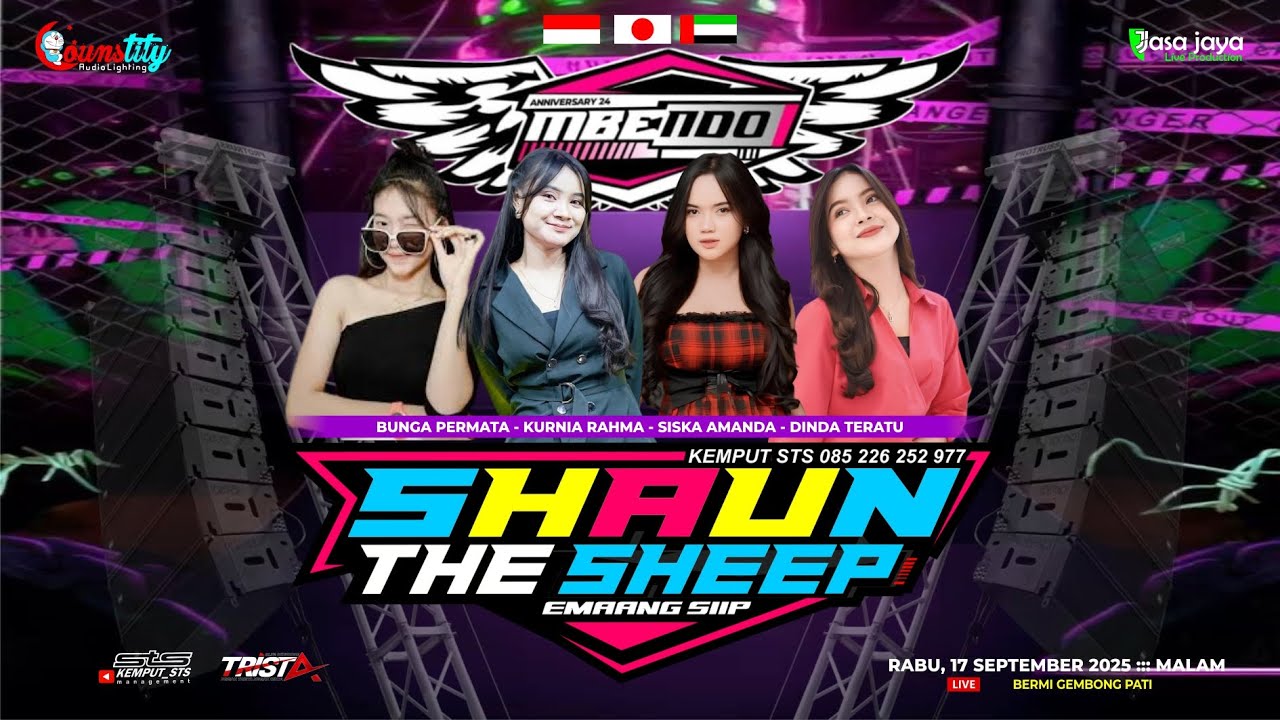 LIVE SHAUN THE SHEEP - HAPPY PARTY MBENDO COMMUNITY - BERMI GEMBONG PATI | COUNSTITY AUDIO