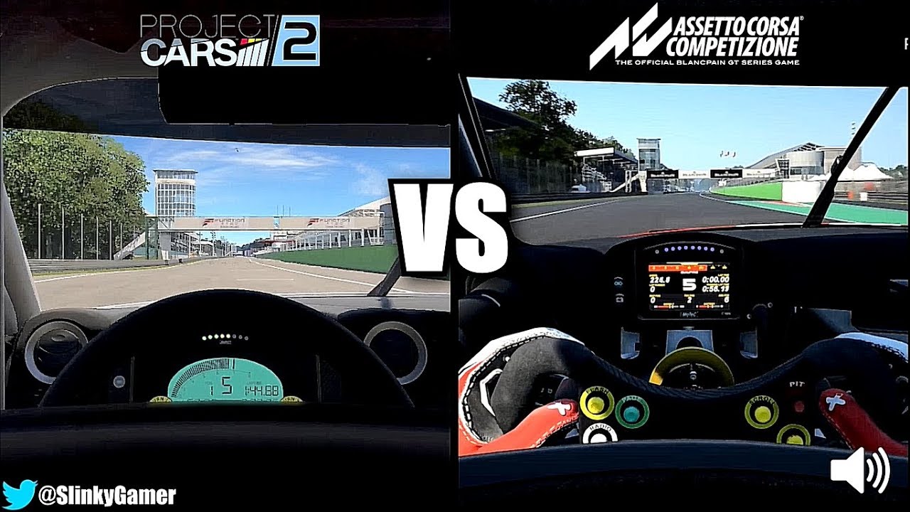 Assetto Corsa Competizione Vs Project Cars 2 Comparison Nissan Gt R