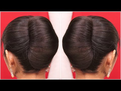 Gorgeous ! self juda bun hairstyle with banana clip | very easy juda hairstyle for long hair