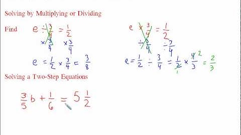 Solving Equations with Fractions Part 2