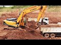 Hyundai330 LC-9s Excavator Loading Trucks And  incredible Operator excavator loading Dump Truck