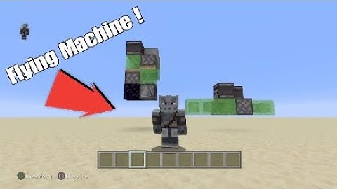 How To Make a Slime Block Flying Machine In Minecraft!