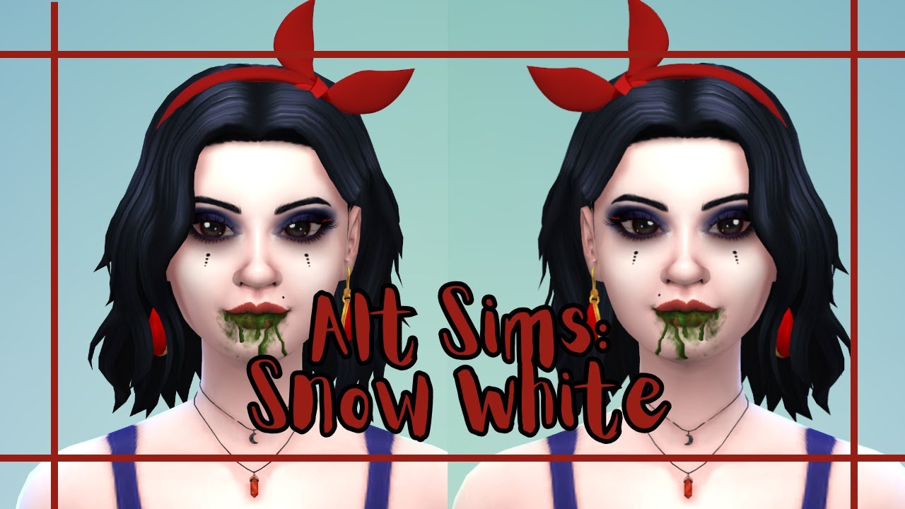 🍎 Alternative Sims: Snow White // Sims 4 + Maxis Match CC // Create A Sim 🍎