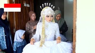 indonesian marriage culture, muslim wedding in rural madura, indonesia village