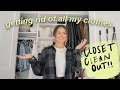 CLOSET CLEANOUT!!! getting rid of all of my clothes and having a new style!!