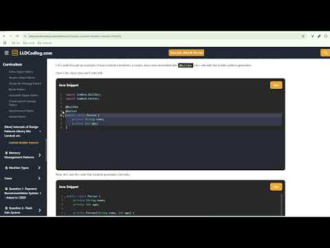 Lombok Builder Annotation | LLDcoding Course