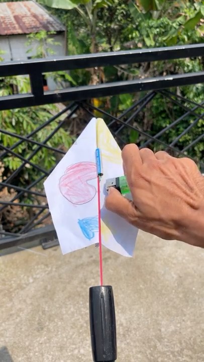 Layangan Roket EXPERIMEN PESAWAT KERTAS ROKET 5 #rc #diy #idekreatif #layangan # ...