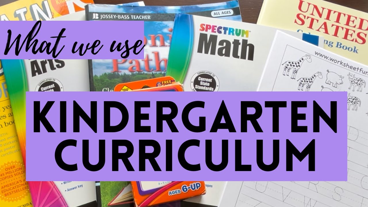 Kindergarten Homeschool Curriculum Books We Use For Homeschooling 