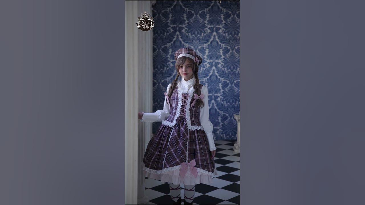 【APタータンチェック柄ジャンパースカート】#ロリータ​​​​​​​​​​​​, #lolitafashion​​​​​​​​​​​​, #ロリータファッション