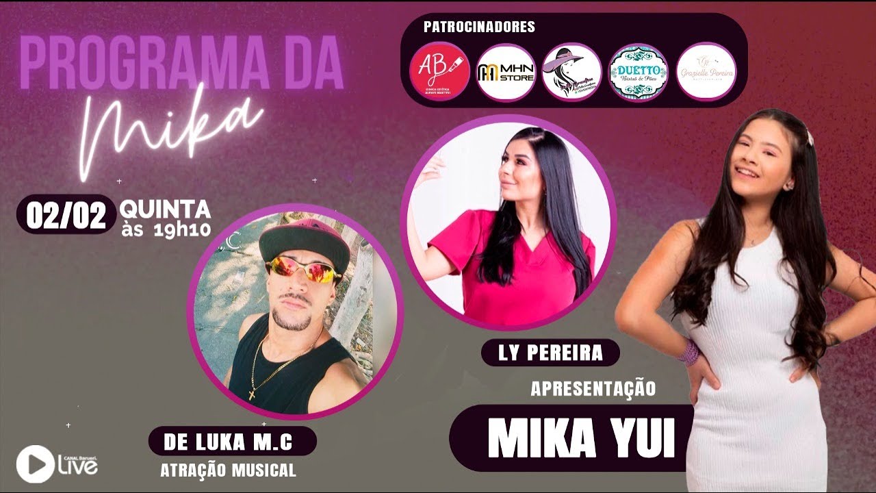 De Luca M.c, Nadir, Ly, Chefe Célio E Grazi | Programa Da Mika Yui