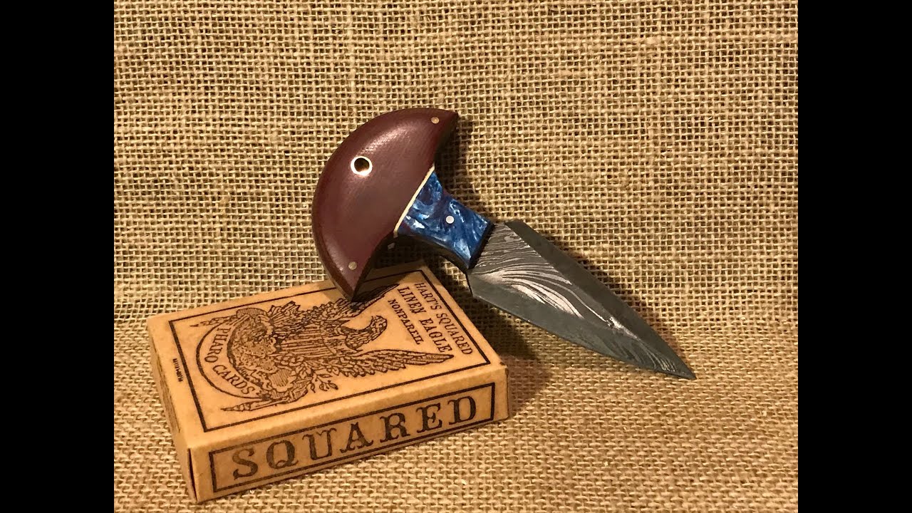 Stabby/Pokey  fun with the Louis Martin Damascus Push Dagger