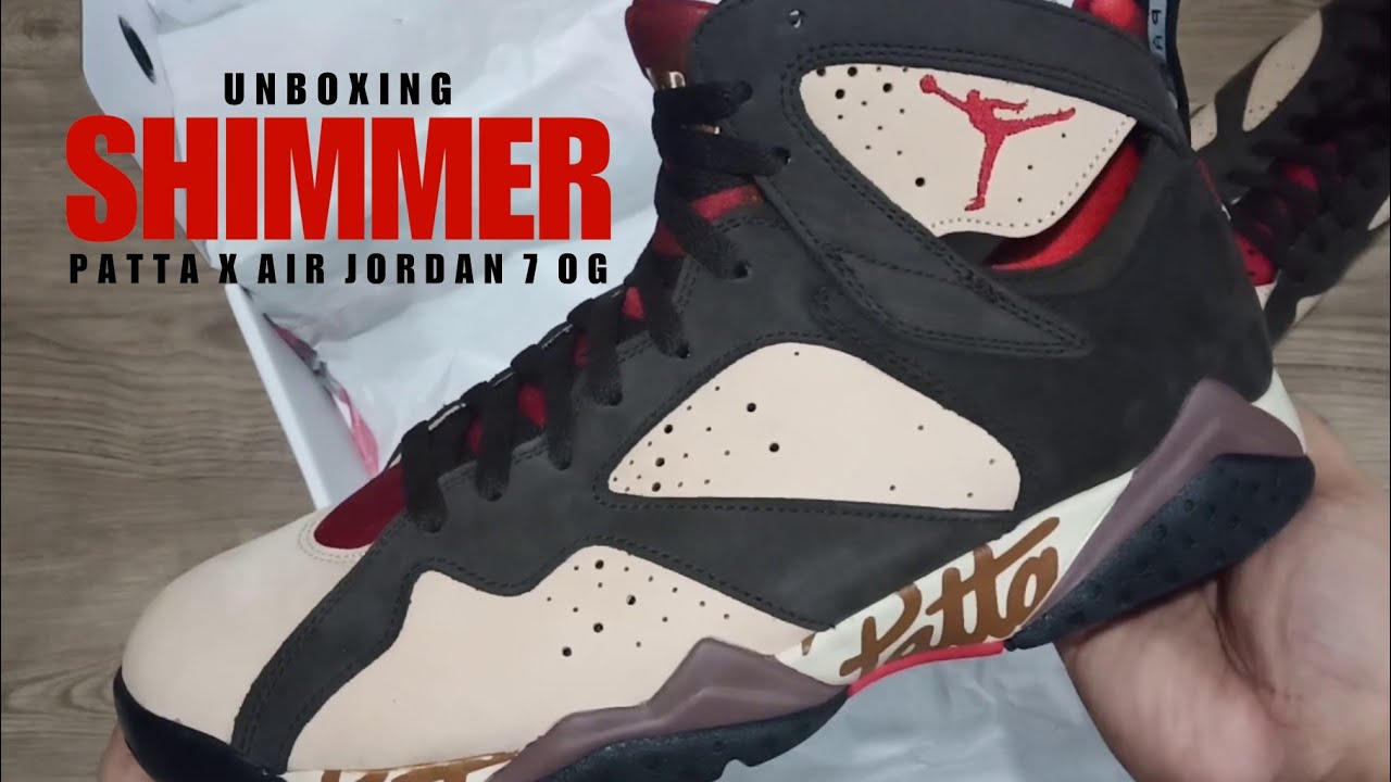 UNBOXING PATTA 2019 X Air Jordan 7 Retro - YouTube