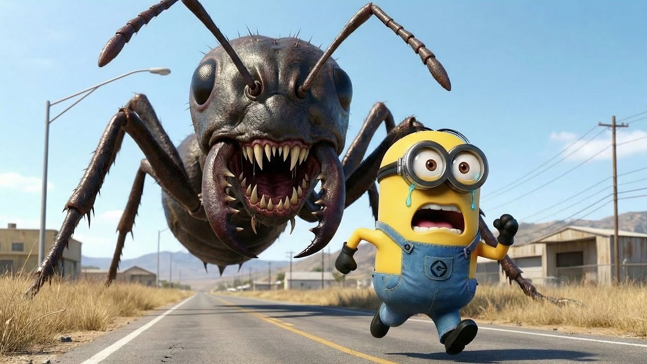 Minion Insect Man GIANT ANT MONSTER vs MINIONS 🐜🐜🐜😱 | Minions: The Rise of Grinch | Funny ...