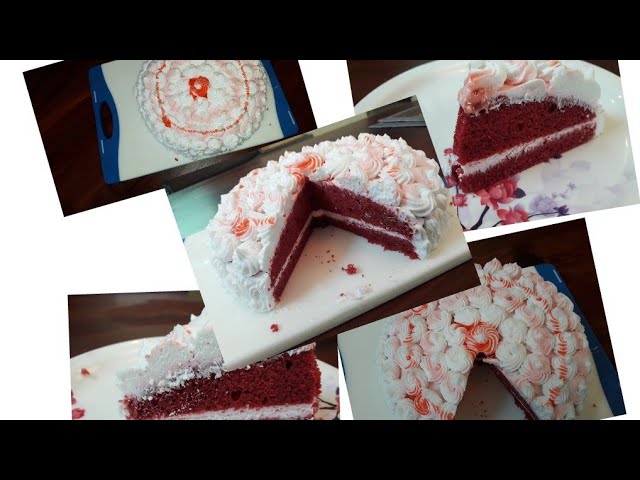 eggless red velvet cake | easy and moist red velvet cake |घर में बनायें बिना अंडे का रेड बेलवेट केक | Food Kitchen Lab