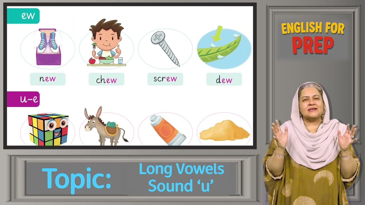 English for Kids 5+ | Long Vowel Sound “U” | Teacher Guide for Phonics