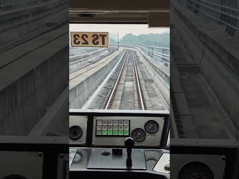LRT Cibubur line to dukuh atas, automatic, driverless train system.
