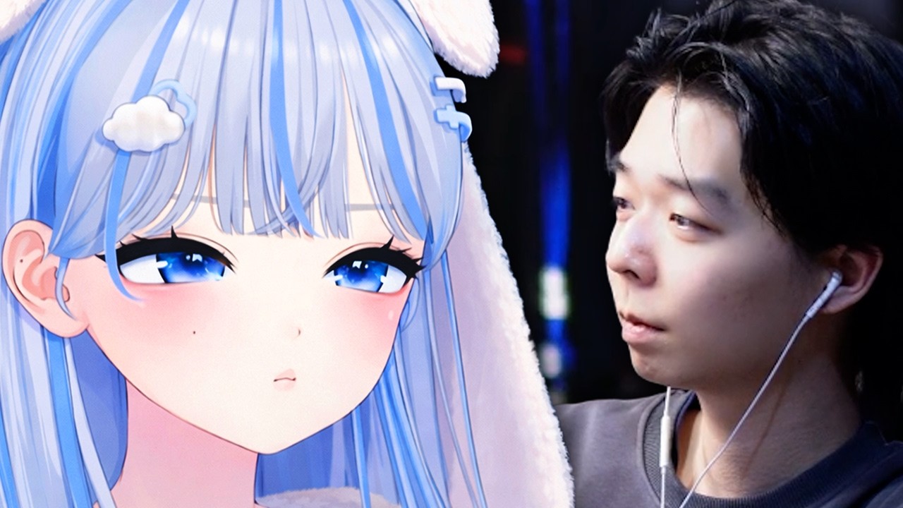 일단 눈싸움부터 거는 연습생