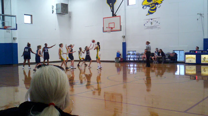 Kerri Daniel playing at her Basketball game
