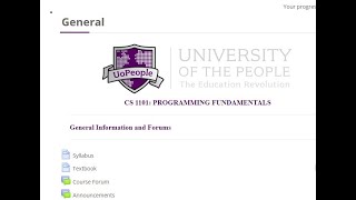 Uopeople CS1101 Programming Fundamentals Week 1