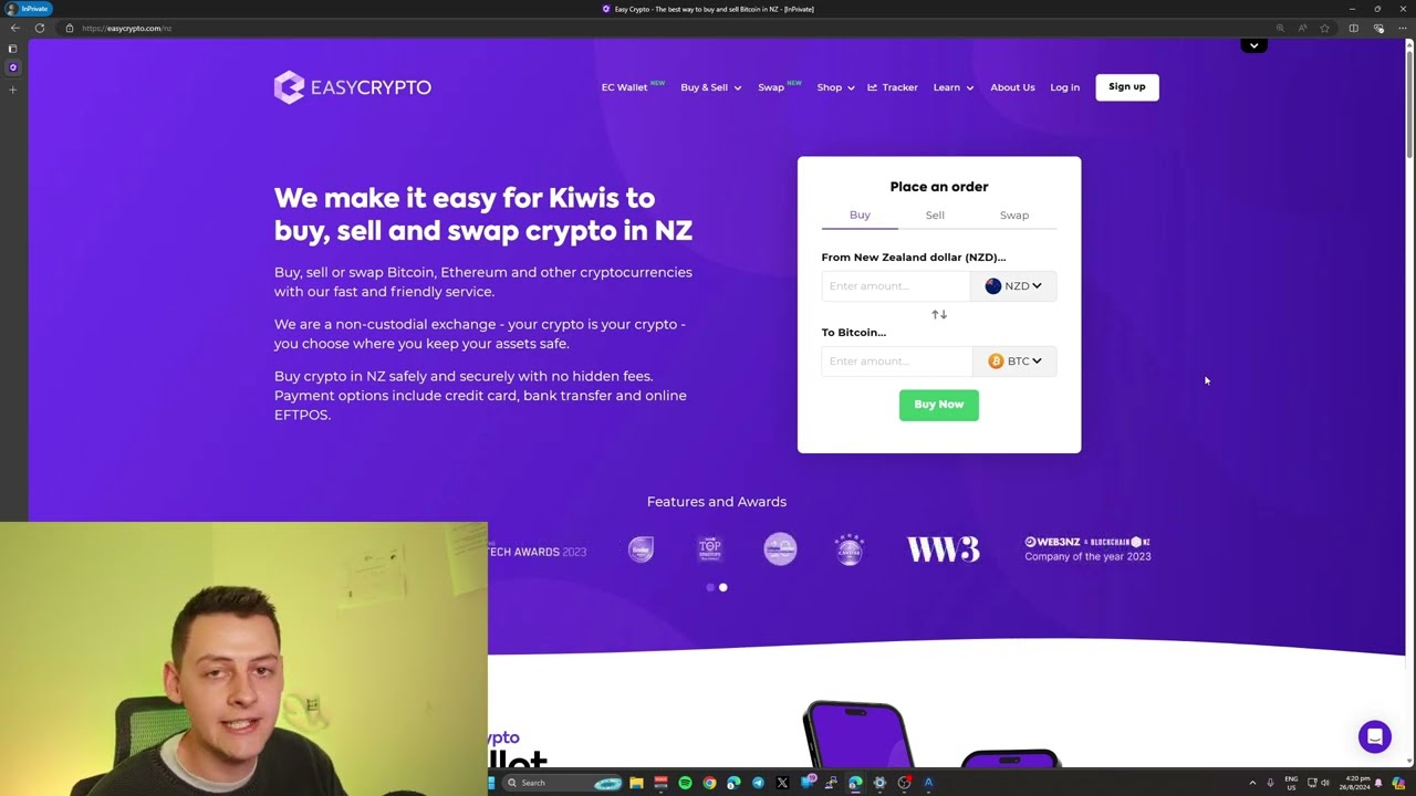 Buy, sell, swap and set up automatic buys for crypto in New Zealand with  Easy Crypto