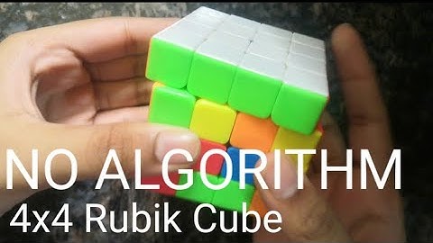 4x4 Rubik cube - The Easiest Solution. NO ALGORITHM. NO FORMULA