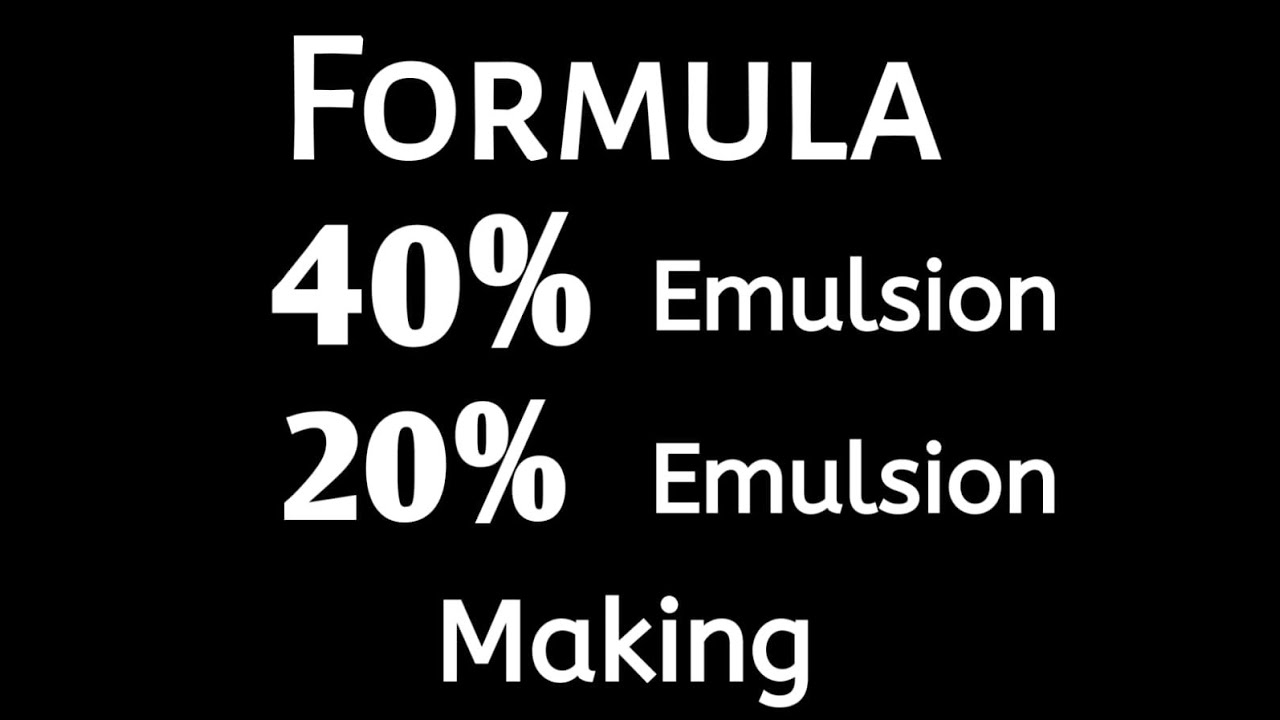 40% Emulsion 20% Emulsion Making Process | Low Cost Dashboard Polish #thesearching... 