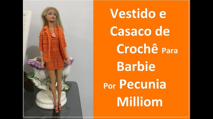 Próximo Passo a Passo - Vestido para Boneca Susi Antiga Com Pecunia MillioM, By Roupas de Crochê Para Barbie - Pecunia MillioM
