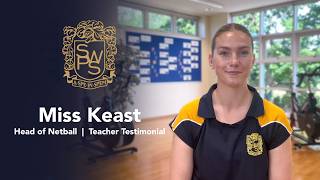 Swps Testimonial From Head Of Netball Miss Keast