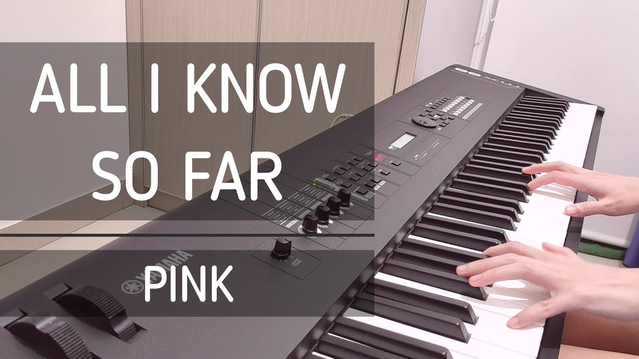 All I Know So Far - P!NK (Piano Lyrics Cover) + Sheet Music