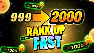 RANK 2,000 OUT ON GLOBAL!! THE BEST WAYS TO GRIND RANK EXP!! (DBZ: Dokkan Battle)