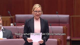 Raise Our Voice Australia - Senator Larissa Waters Reads Speech On Behalf Of 16 Year Old Olivia