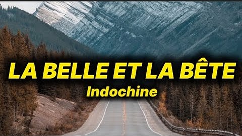 Indochine - la belle et la bête (lyrics/paroles)