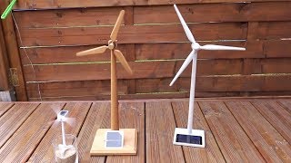 Windrad Modell Sammlung Solar, Windmill model collection Solar, PowerWind