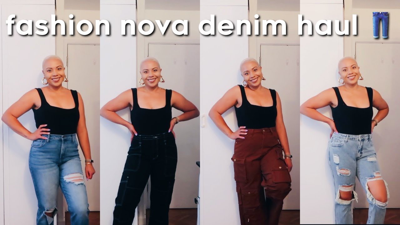 FASHION NOVA DENIM TRY-ON HAUL | jeans, jackets, jumpsuits - YouTube