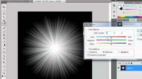 Photoshop - How To Create A Starburst Effect