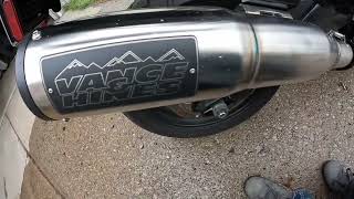 Harley pan America Vance and Hines exhaust