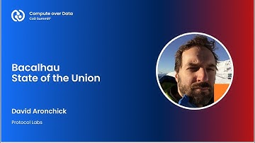 Bacalhau State of the Union - David Aronchick