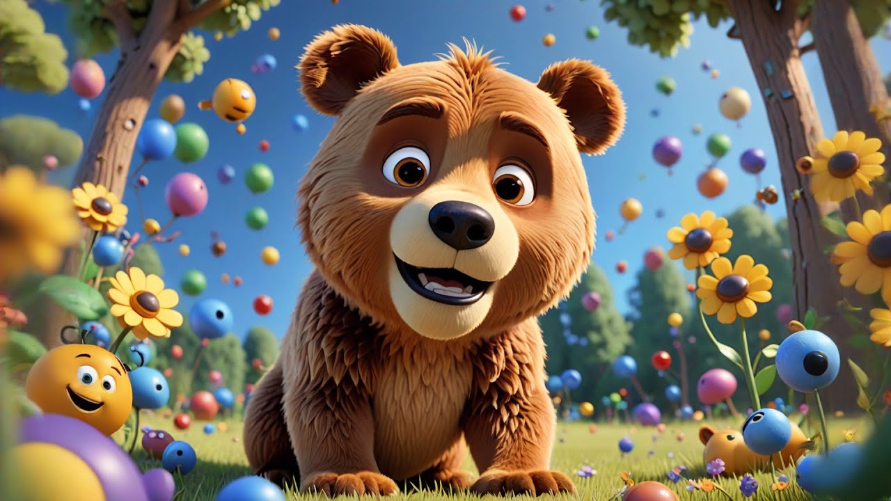 Three Fuzzy Bears Eat Some Honey | Counting and Action Song for Kids | Nursery Rhymes and Baby Songs