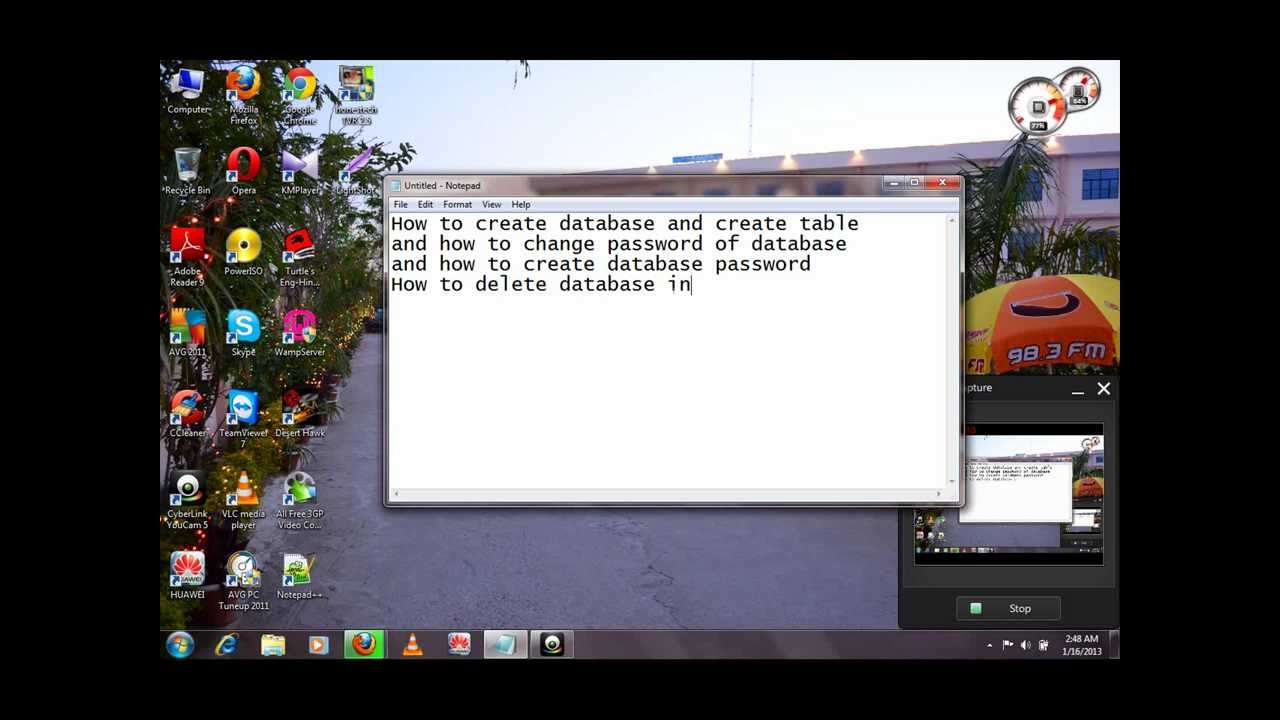 Create MYSQL Database Table & Insert Query Very Easy Steps - YouTube