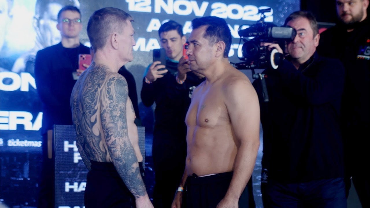 Legend Vs Legend. Hatton Vs Barrera Full Weigh In YouTube