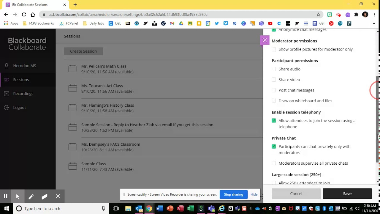 Bulk Invite Attendees to a BBCU Session in Blackboard Collaborate Scheduler Site