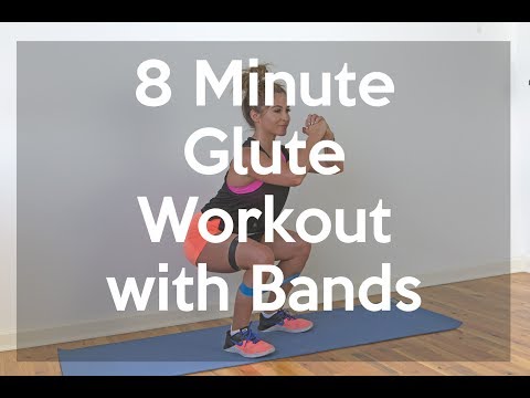 8 Minute Glute Workout with Bands 