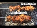 Souvla  lamb souvla traditional cyprus bbq  greek bbq lamb on rotisserie bbq